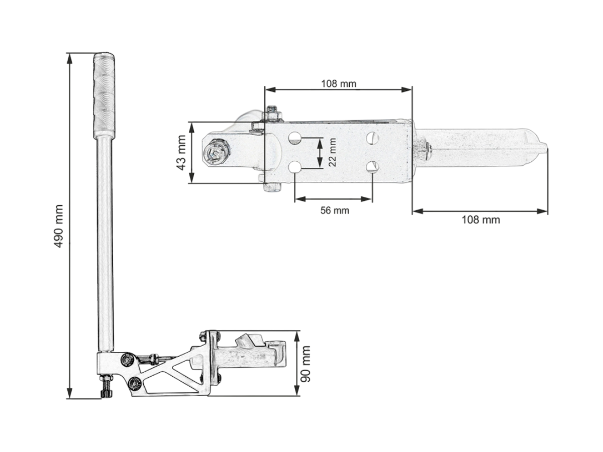 Vertical Hydraulic Handbrake